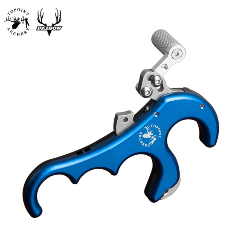 Topoint TP425 Bow Release 4 Finger Aluminum Release Aid Automatic Caliper for Compound Bow Target Archery Hunting Shooting